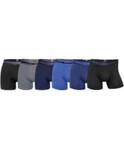 JBS 6-pak FSC bambus underbukser i forskellige mørke farver til herre (Sokkepostens mest solgte) L
