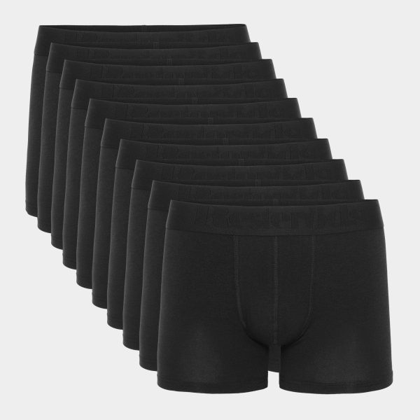 10 par sorte bambus underbukser til mænd fra Resteröds, XL