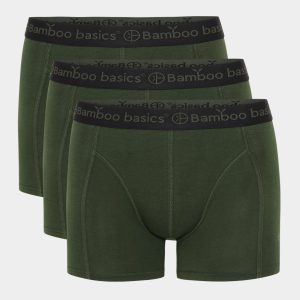 Bambus underbukser til herre - 3 pak armygrøn - Bamboo Basics, L