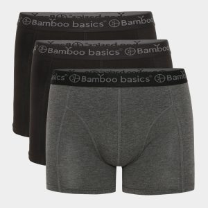 Bambus underbukser til herre - 3 pak sort, grå - Bamboo Basics, XL