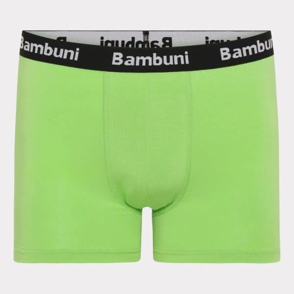 Bambus underbukser i lime til mænd L
