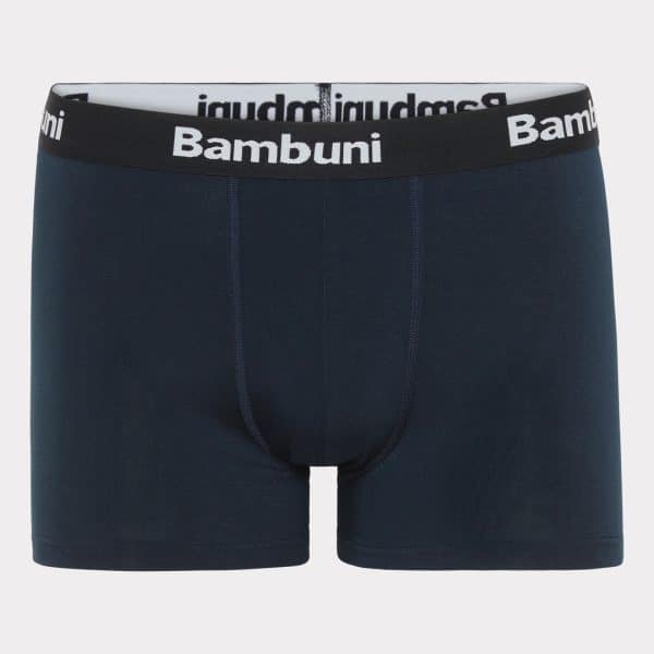 Bambus underbukser i navy blå til mænd 2XL