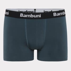 Bambus underbukser i petrol til mænd M