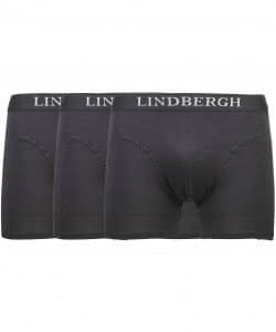 Lindbergh 3pak underbukser/boksershorts med bambus i sort til herre Sort M