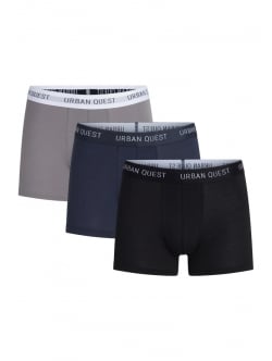 Urban Quest bambus tights/underbukser 3-pak i navy, sort og grå til herre L Forskellige farver