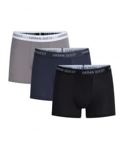 Urban Quest bambus tights/underbukser 3-pak i navy, sort og grå til herre XL Forskellige farver