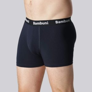 Bambus underbukser i navy blå til mænd 4XL