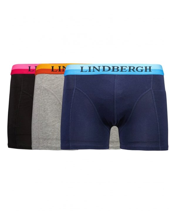 Lindbergh 3pak underbukser/boksershorts i forskellige farver til herre