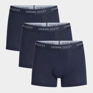 Navy bambus underbukser - 3 pak fra Urban Quest, XXL