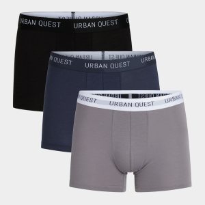 Navy bambus underbukser - 3 pak fra Urban Quest, XXL