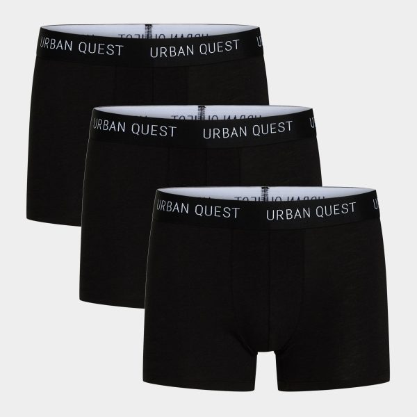 Sorte bambus underbukser - 3 pak fra Urban Quest, S