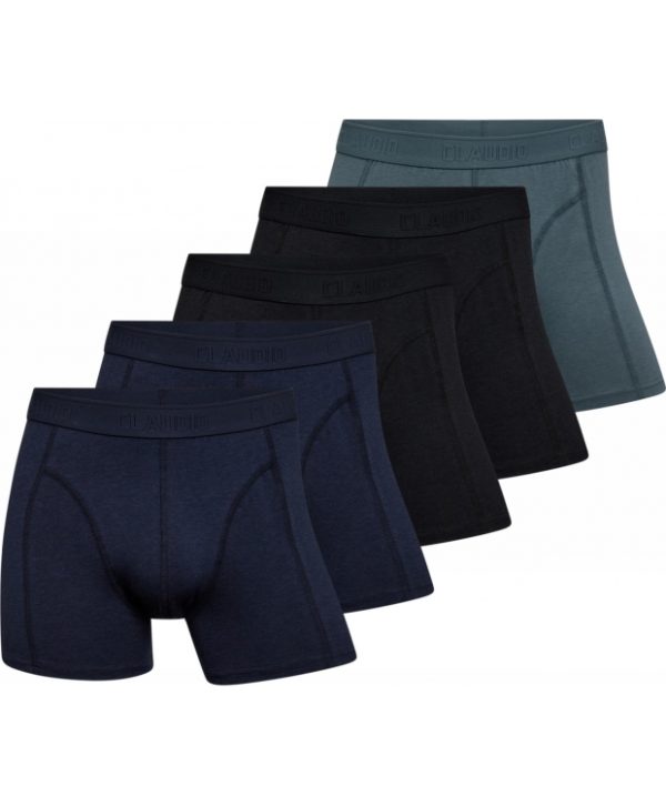 Claudio 5pak bambus underbukser/tights i multifarvet til herre