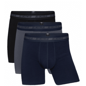 JBS 3-pak Bambus boxershorts long leg multifarvet til herre
