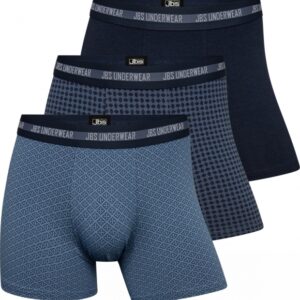 JBS 3pak bambusunderbukser i multifarve blå til herre