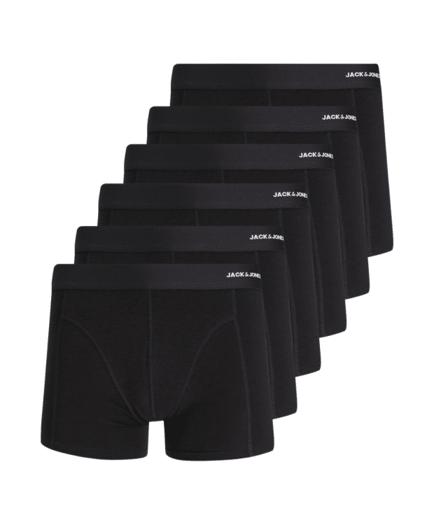 Jack & Jones 6pak bambus underbukser i sort til herre