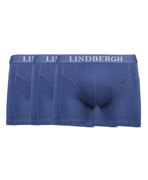 Lindbergh 3pak underbukser/boksershorts med bambus i navy til herre