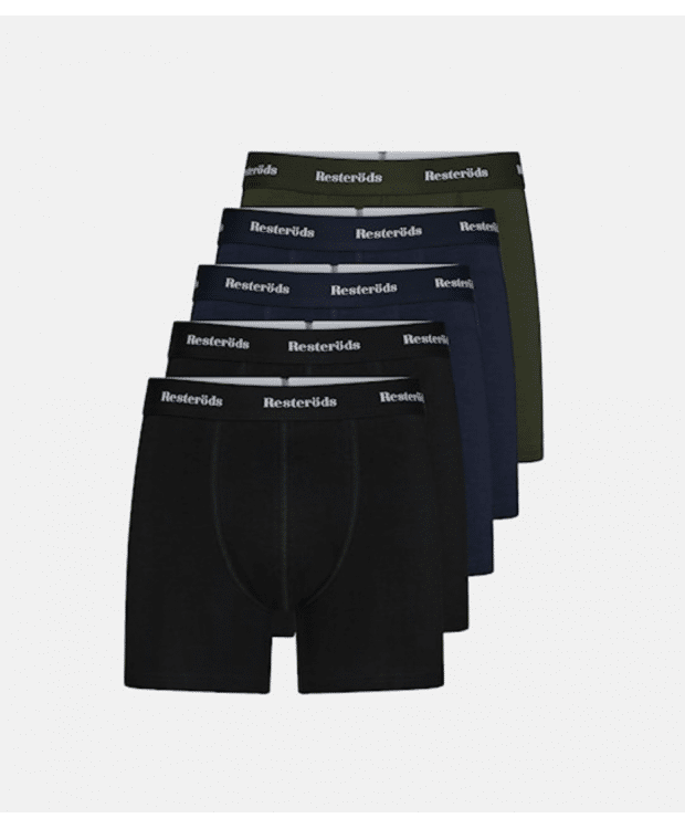 Resteröds 5-pak Kalle bambus trunks til herre