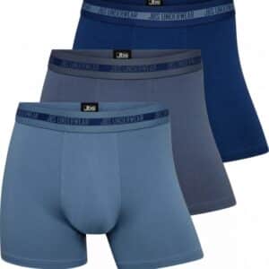 JBS 3pak bambus underbukser i multifarve blå til herre